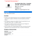 thumbnail image 2 of Rear Window Wiper Relay - Compatible with 2009 - 2010 Chevy Colorado, 2 of 2