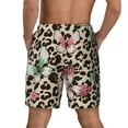 thumbnail image 3 of Kdxio Leopard Dots Print Men'S Swim Trunks With Compression Liner 7 Inch Inseam Quick Dry Swim Shorts, 3 of 7