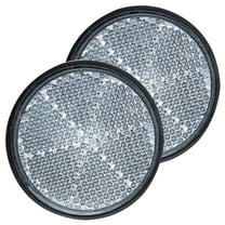 Masteelf Black Plastic Bike Reflectors for Increased Safety Easy Installation Durable 2 Pcs