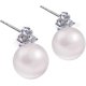thumbnail image 1 of Boucles D'oreilles Perle En Argent Fin 925 Et Zircon Boucles Doreilles Clous Pour Mariage Fianailles Parfait Cadeau Danniversaire Fte Des Mrs Saint-v, 1 of 4