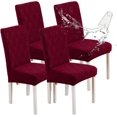 thumbnail image 1 of Waterproof Dining Chair Covers, Chair Covers for Dining Room, Stretch Chair Covers Parsons Chair Slipcover, Removable, Washable for Dining Room Kitchen Chair Protector Cover, 1 of 9
