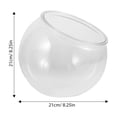 thumbnail image 2 of LEEYNEERClear Bol à Poisson en Plastique pour Bureau Idéal pour Poisson Betta Déco Maison Petit Aquarium Rond, 2 of 8
