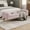 Pink, variant on Christopher Knight Home 57.5" Button-Tufted End of Bed Bench, Large Upholstered Ottoman, Rolled Arms, Pink