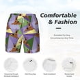thumbnail image 5 of Balery German Shepherd Dog Mens Swim Trunks Swim Shorts for Men Quick Dry Inseam Beach Shorts with Compression Liner Pocket-Small, 5 of 9
