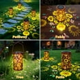 thumbnail image 6 of Qoosea Solar Lanterns Outdoor Waterproof, Colorful LED Hanging Metal Solar Powered Lights for Garden, Patio, Porch, Yard Decorations for Outside, 6 of 9