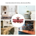 thumbnail image 2 of Retro Airplane Model Decor Large Vintage Metal Decorative Model Airplane Wrought Iron Aircraft Hanging Airplane Biplane Ornament for Christmas Photo Props Desktop Decoration Birthday Gifts, 2 of 9