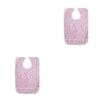 thumbnail image 4 of Qarigey Babero para adultos de talla grande, resistente al agua, transpirable, recogedor de migas largo, reutilizable, 2 capas, hebilla Rosado 2Conjunto, 4 of 6