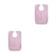 thumbnail image 3 of Babero para adultos Vogacara 2piezas Rosado algodón estampado lavable y transpirable, 3 of 5