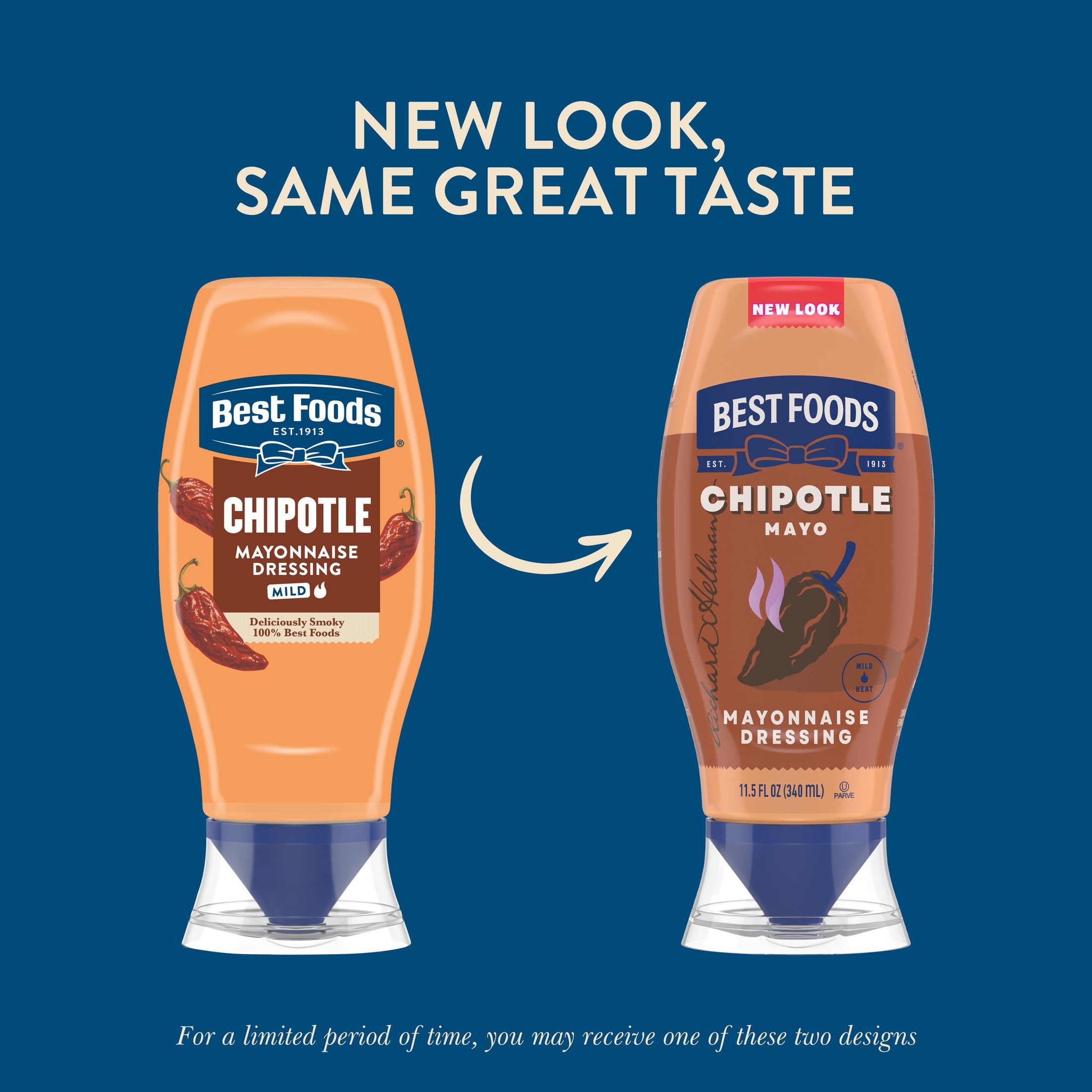 Best Foods Mild Chipotle Mayonnaise Dressing, 11.5 fl oz Squeeze Bottle