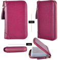 thumbnail image 5 of Yuhan Pretty Cartera Para Tarjetas De Crédito Para Mujer, De Piel Rfid, Pequeña Funda Para Tarjetas De Identificación (60 Ranuras Para Tarjetas, Color Morado Oscuro), 5 of 5