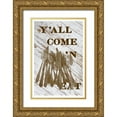 thumbnail image 1 of Murdock, Ramona 11x14 Gold Ornate Wood Framed with Double Matting Museum Art Print Titled - Yall Come N, 1 of 4