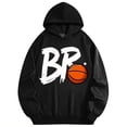 thumbnail image 3 of Men's Pocket Graphic Hooded Pullover, Basketball Logo with BR Letters, Sizes S-2XL, 3 of 8