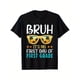 thumbnail image 1 of Bruh, It's My Primary School Day! Boys Fun Back To School T-Shirt - Soft Breathable Black Short Sleeve Crew Neck Casual Top for Comfortable Fit, 1 of 5