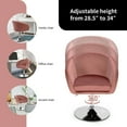 thumbnail image 6 of Gymax Bar Stool with Swivel, Pink, 6 of 10