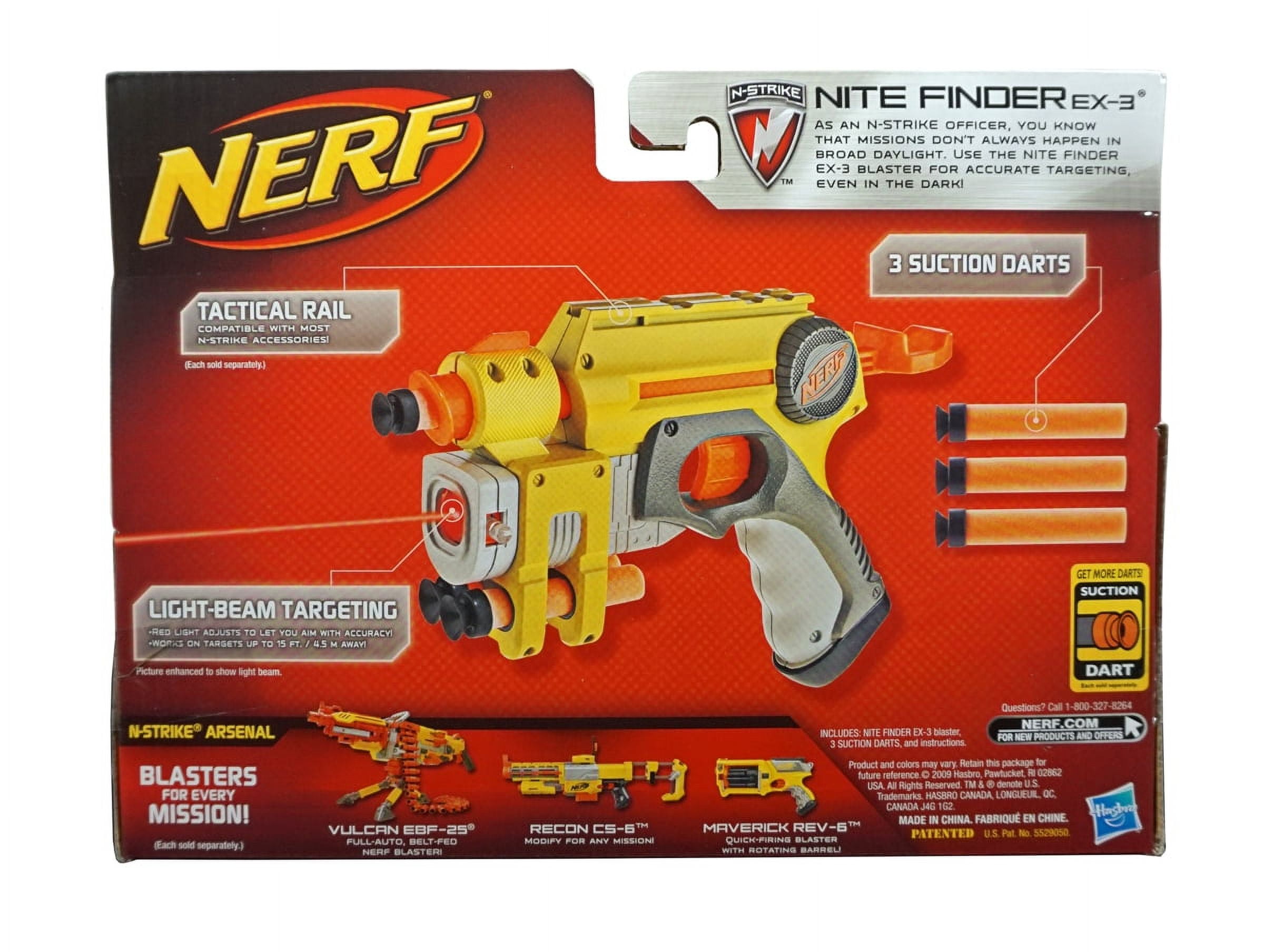 Nerf N Strike Nite Finder EX3 - with Tactical Rail Nerf N Strike Nite Finder EX3 - with Tactical Rail