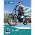 thumbnail image 2 of GOTRAX R3 Folding Electric Bike for Adults, 70-Mile Range, 500W, 20mph, 20" x 4" Fat Tires, Shimano 7-Speed, Dual Disc Brakes, 2 of 8
