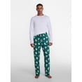 thumbnail image 2 of Men's Christmas Print Fleece Sleep Pants from Holiday Time, Sizes S-2XL, 2 of 5