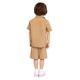 thumbnail image 6 of Wonder Nation Toddler Boys Short Sleeve Button Shirt and Matching Shorts Set, 2-Piece, Sizes 12M-5T, 6 of 9