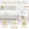 thumbnail image 3 of StarMar Rose Gold Disposable Tablecloth Dot Confetti Party Table Cover, 4-Pack, 3 of 8