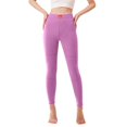 thumbnail image 3 of SGMVNU Lined Leggings Women - High Waisted Winter Yoga Pants Tummy Controls Soft Thermal Warm for Hiking Workout(Hot Pink, XXXL), 3 of 7