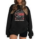 thumbnail image 1 of Gibobby Sudadera mujer Sudadera de cuello redondo para mujer de otoño e invierno suéter colorido de manga larga lindo clásico(Negro,G), 1 of 3