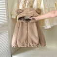 thumbnail image 2 of FRSASU Baby Toddler Boys Girls Fleece Jacket with Hood Zip Up Cute Bear Coats for Infant Boys Girls Fuzzy Jacket with Ear Baby Clothing, 2 of 8