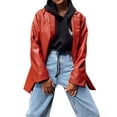 thumbnail image 2 of Faithtur Female Coat Solid Color Tailored Collar Long Sleeve Suit Jacket, 2 of 9