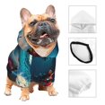 thumbnail image 3 of Xecao Fantasy Underwater Adventure Pattern Sweatshirts Winter Pet Dog Hoodie Puppy Coat Dog Sweaters Dog Clothes with Hat Dog Clothes Costume Outfit,Small Pets Wear-Large, 3 of 7