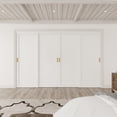 thumbnail image 2 of 120" x 80" Height Sliding Door - 1 Panel Design for Closet Door Hardware kit including, Golden Handles, 2 of 7