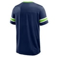 thumbnail image 3 of Men's Fanatics College Navy Seattle Seahawks Hometown Premium Hashmark V-Neck T-Shirt, 3 of 3