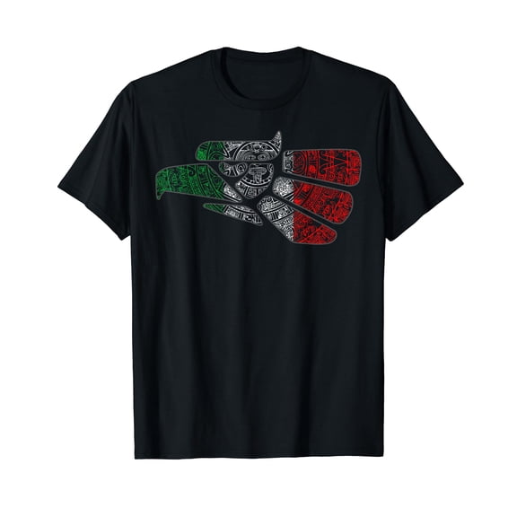 Mexico Sacred Aztec Calendar Mexican Eagle Archeological T-Shirt