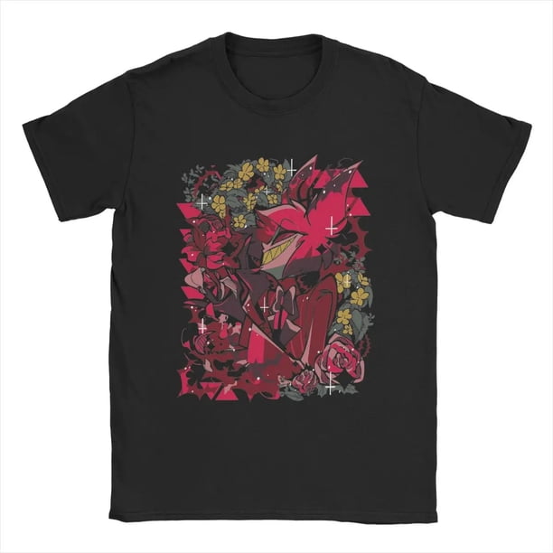 Hazbins-Camisetas De Alastor para hombre y mujer ropa informal versátil de gran tamaño Harajuku de manga corta de algodón Unisex