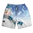 thumbnail image 5 of Goofa Christmas Snowman In The Snow Printed Mens Swim Trunks Summer Quick Dry Short Beach Swimwear Bathing Suits-X-Large, 5 of 9