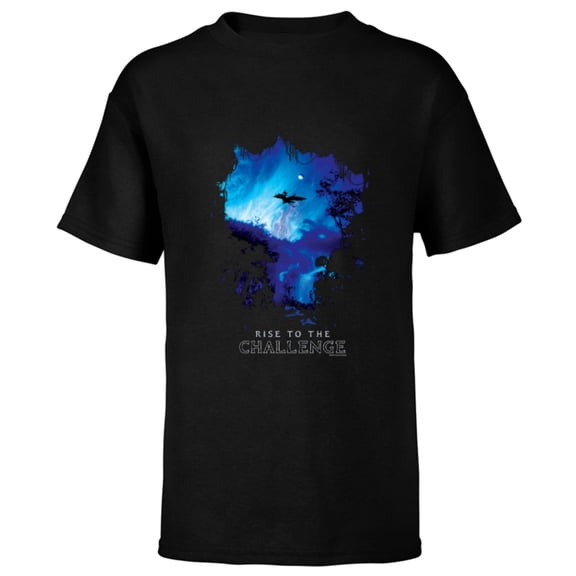 Avatar Pandora Banshee Rider Rise to the Challenge Ikran - Short Sleeve T-Shirt for Kids - Customized-Black