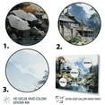 thumbnail image 3 of Designart "Misty Mountain China Art painting" Chinese Metal Wall Art Set, 3 of 5
