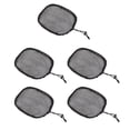 thumbnail image 4 of 5 Pack Fabric Elastic Making Sewing Breathable Updo Bun Cover Snoods - Square, 4 of 7