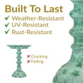 thumbnail image 3 of Sunnydaze Backyard Beauty Cast Aluminum Bird Bath - Green Patina - 18", 3 of 10