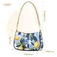 thumbnail image 3 of FORMRS Womens Shoulder Bag with Chain Strap Clutch Purse Cute Tote Handbag, Cartoon Lemon Leaves, 3 of 7