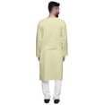 thumbnail image 3 of Atasi Kurta Ethnique à Manches Longues en Coton Uni, 3 of 5