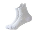 thumbnail image 2 of Viluyesy Womens Athletic Socks, Mid Cut Breathable Cotton Anti-Slip Cushion Running Sports Crew Socks White, 2 of 4