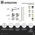 thumbnail image 4 of Kingston Brass CC43101DLLKB40 Trimscape Modern Plumbing Sink Trim Kit with Bottle Trap in Polished Chrome, 4 of 5