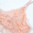 thumbnail image 2 of Varsbaby Lace Thin Adjustable Strap Bra Unpadded Cute Triangle Bra Set for Women, 2 of 5