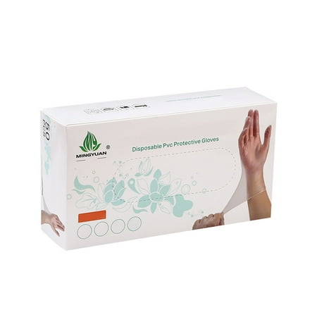 

Disposable Vinyl Gloves Latex Powder Clear Plastic Gloves For Cooking House Clean Food Prep