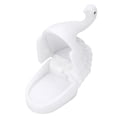 thumbnail image 2 of Jewelry Box Jewelry Box Swan Shape Flocking Inside Retro Small Exquisite Unique Portable Earring Box For Christmas Birthday GiftWhite, 2 of 8