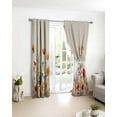 thumbnail image 4 of Fsddascl Yellow Red Blue Spring Floral Blackout Curtains for Bedroom/Living Room, Thermal Insulated Kitchen Curtains, Watercolor Botanical Summer Flowers Grommet Darkening Window Treatment 52"x54"x2, 4 of 8