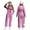 Hot Pink, variant on iiniim Kids Girls Snowsuits Waterproof Ski Suits Jumpsuits Winter Outdoor Skiing Snowboarding Snowsuits with Belt Purple 6