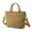 Khaki, variant on Women's Canvas Tote Bag Work Shoulder Crossbody Handbags Multi-Pocket Top Handle Satchel(Black)