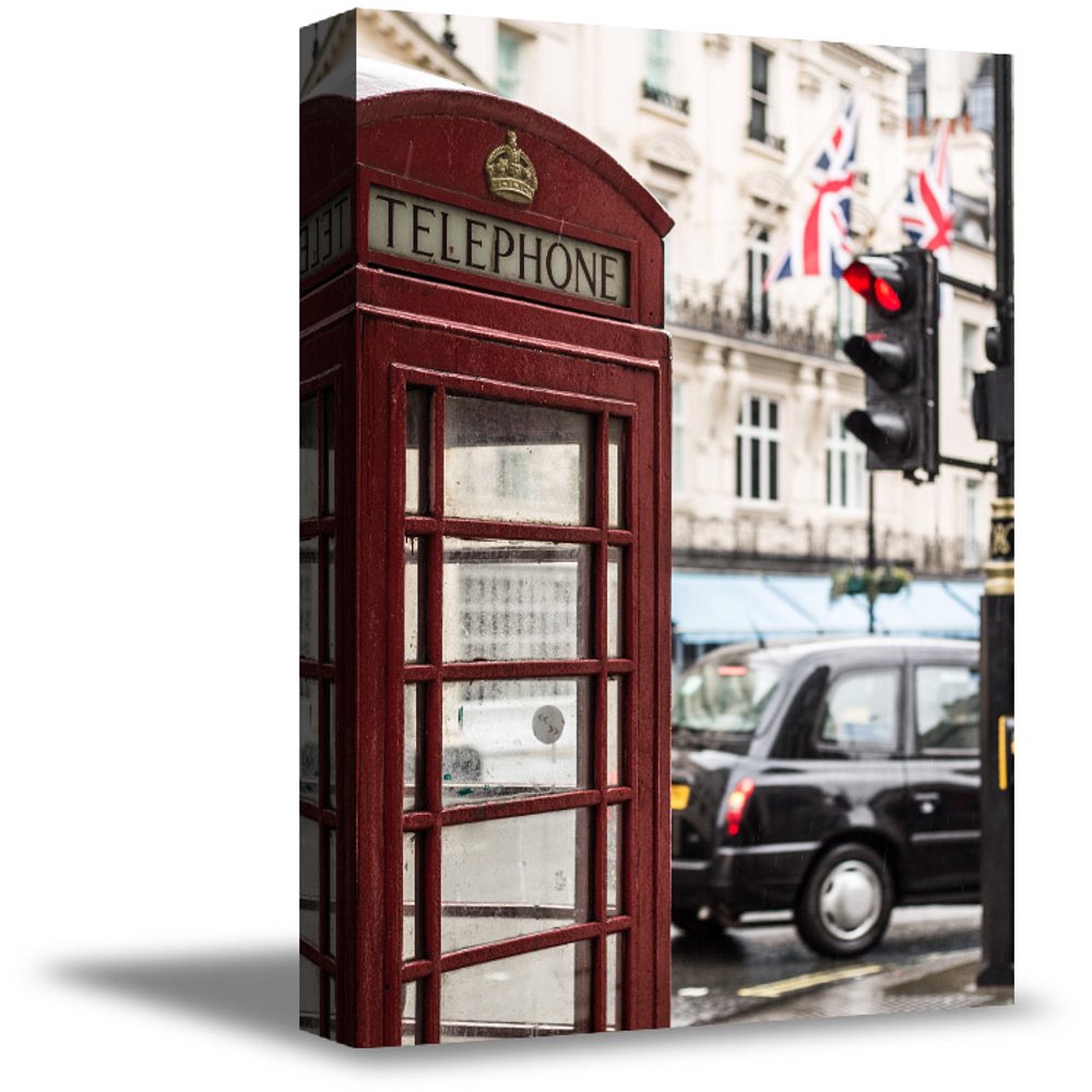 Awkward Styles London Telephone Booths Posters UK Decor for Home Red