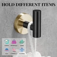 thumbnail image 4 of Lava Odoro Matte Black Double Towel Hook, Stainless Steel Robe Towel Hook Modern Square Towel Hanger Organizer for Bathroom Hotel Kitchen Wall Mounted, HBL-R019-MB-DH, 4 of 17