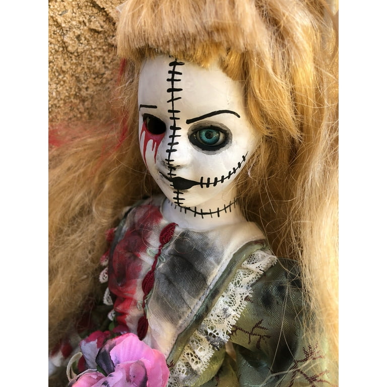 Scary shop face doll